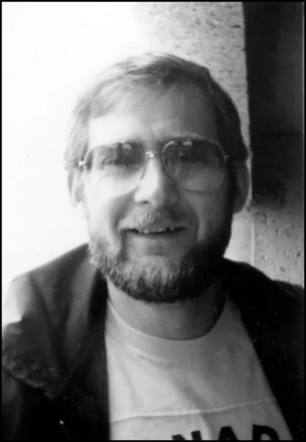 Black-and-white portrait of John Miazdzyk