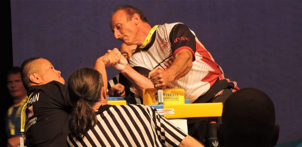 Sylvio Bourque competing at an international championship